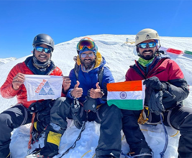 Giripremi team from Pune, first ever from India to summit at Mt Manda-1