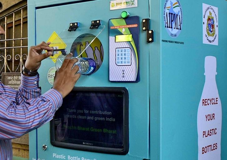 Pune: This machine will pay you Re. 1 for a plastic bottle and Rs. 3 for a glass one.