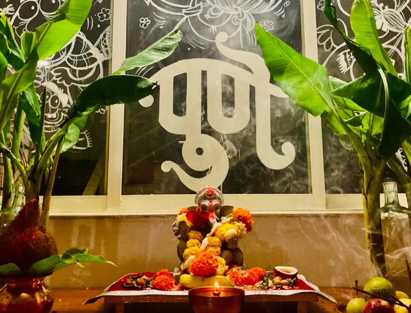 A Quirky-Calligraphy Ganpati by Verry India