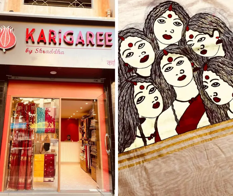 Karigaree boutique in Pune has handloom sarees from across India!