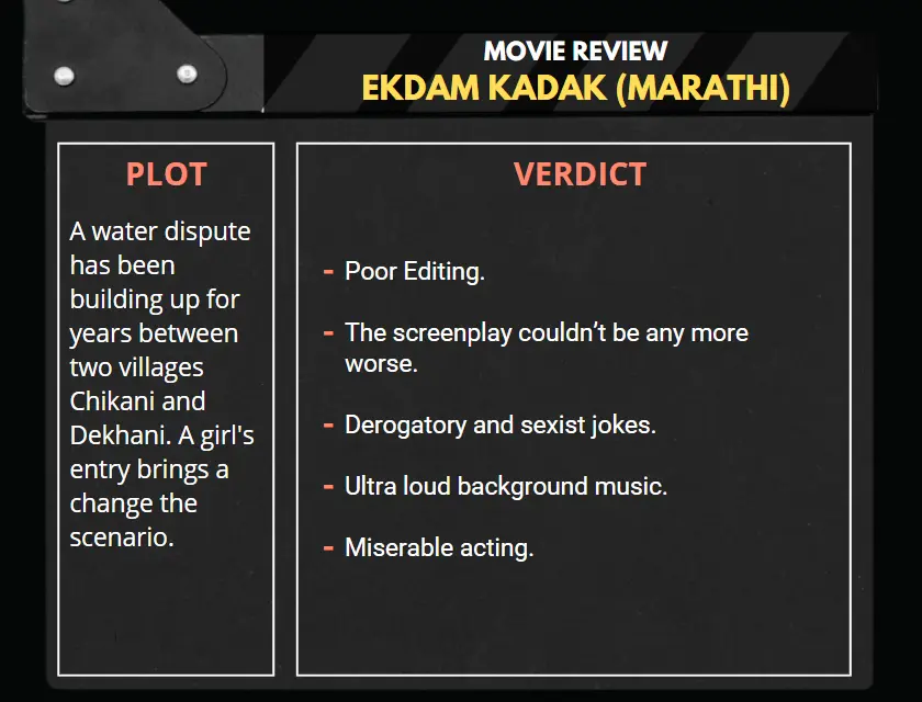 Ekdam Kadak- Marathi Movie Review