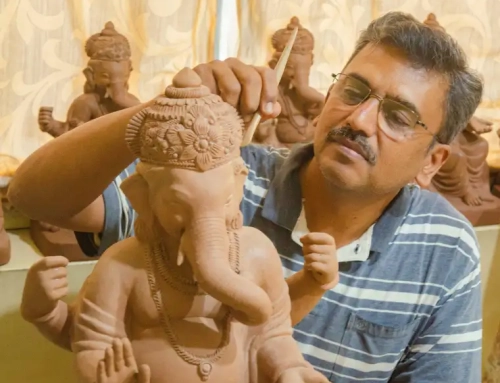 Get Ganpati idols made of new patented natural material!
