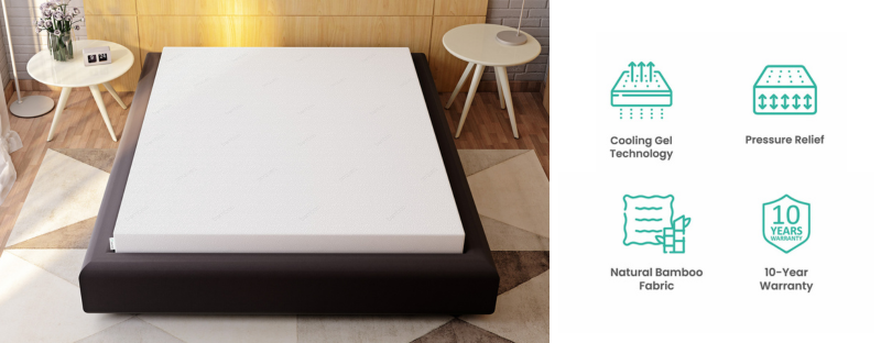 You'll literally COOL DOWN if you sleep on this mattress, by 4°C!