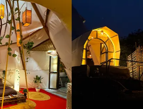 We bet you’ve not seen a luxury camping tent like this before!