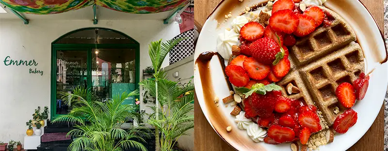 Presenting Pune's prettiest cafe serving the freshest fruity waffles!