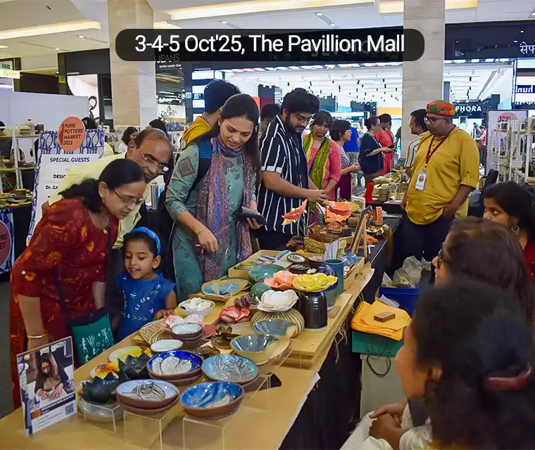 Meet 32 ceramists & buy from them at 5th Pune Potters Market!