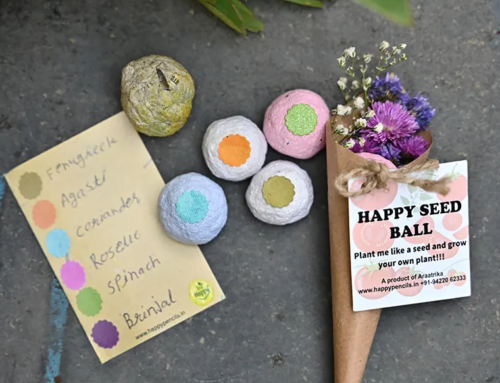 Alas, a bouquet which won’t go to waste; it will turn into a tree!