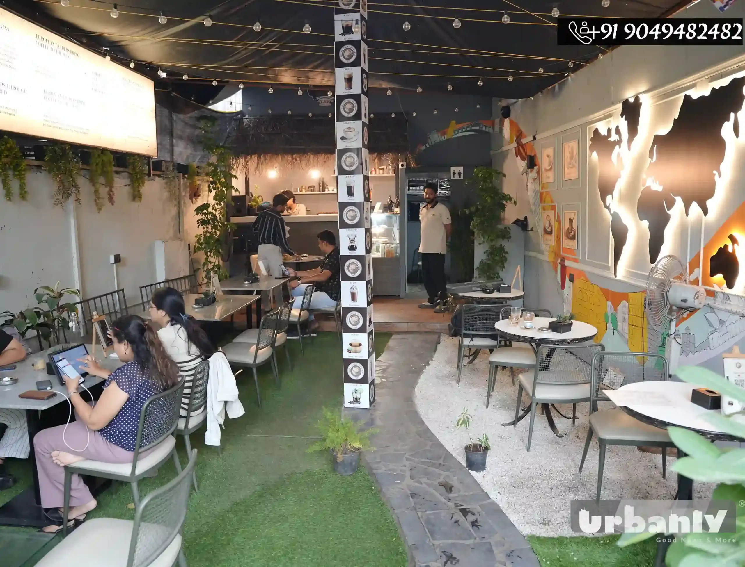 Pune's new Cafe CAW-Coffee Around World, has it in the name!